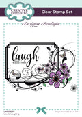 Creative Expressions Designer Boutique Loudly Laughing 6 in x 4 in Clear Stamp Set