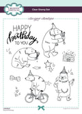 Creative Expressions Designer Boutique Musical Birthday 6 in x 8 in Stamp Set