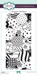 Creative Expressions Designer Boutique Bauble Wonderland 4 in x 8 in Pre Cut Stamp