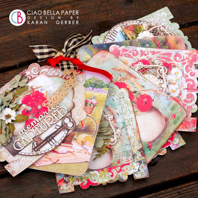 Ciao Bella Under The Tuscan Sun Patterns Pad 12"x12" 8/Pkg