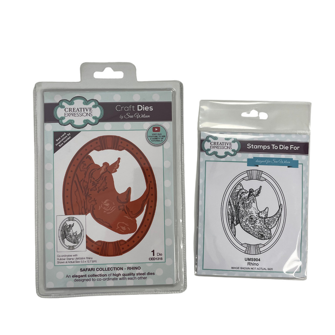 Safari Collection - Rhino Stamp & Die Set