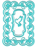 Vintasia Dies - rectangle frame with a bird