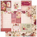 Vintage Rose Basics A 12 x 12 Paper (12 pc Bulk Pack) 33624