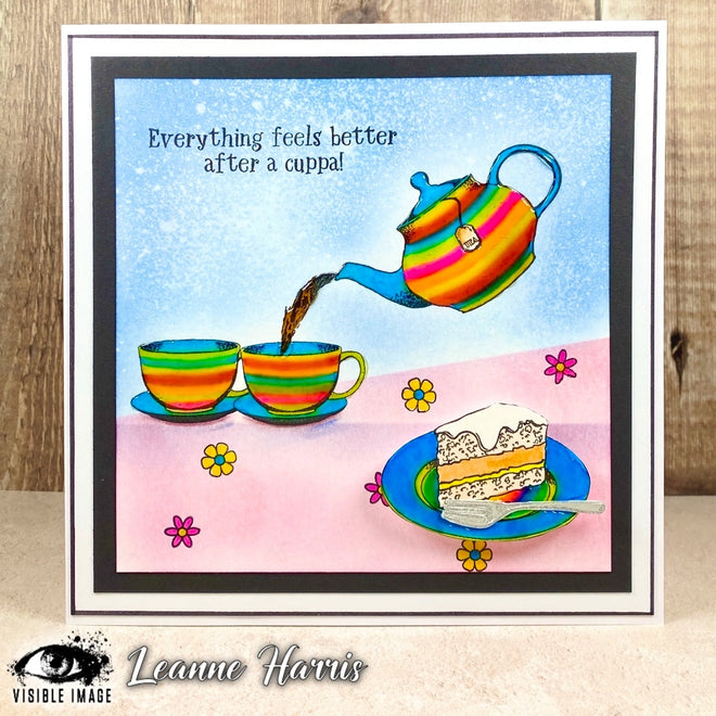 Visible Image Afternoon Tea Stamp Set - A6 stamp set