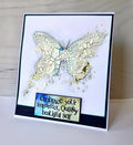 Visible Image Butterfly Ink Stencil - 6 X 6