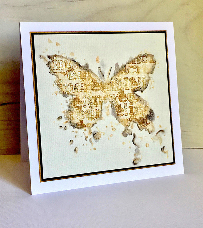 Visible Image Butterfly Ink Stencil - 6 X 6