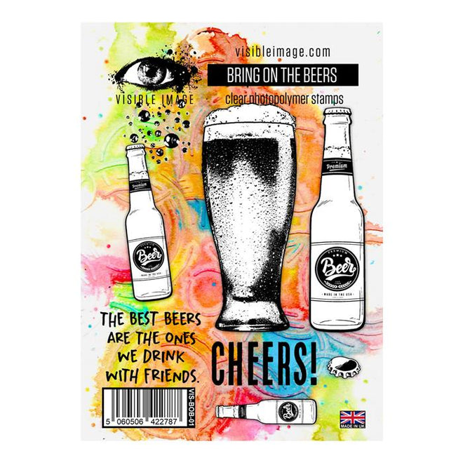Visible Image Bring On The Beers - A6 Stamp Set