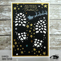 Visible Image Boot Prints Stencil - 6 x 6