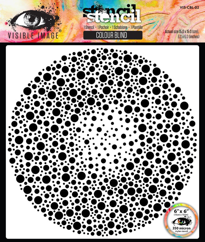 Visible Image Colour Blind 6in x 6in Stencil