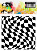 Visible Image Distorted Chess Stencil - 6 x 6