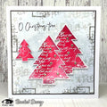Visible Image Christmas Tree Grunge - A6 Stamp Set