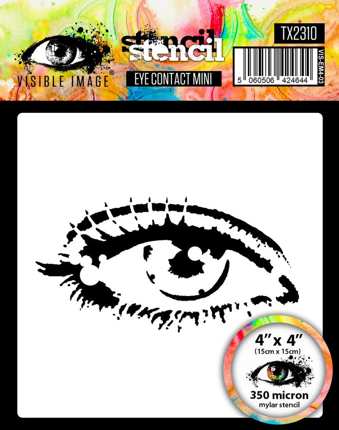 Visible Image Eye Contact Mini Stencil - 4 x 4