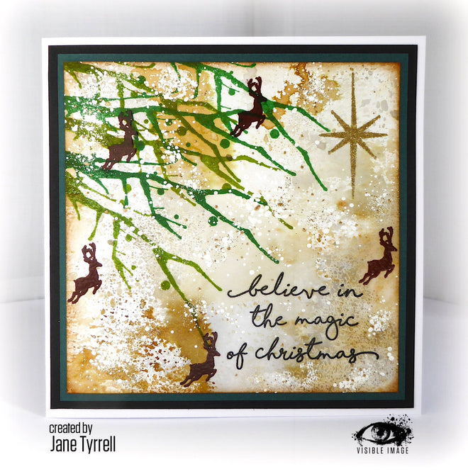 Visible Image Go To Christmas Words - A6 Stamp Set