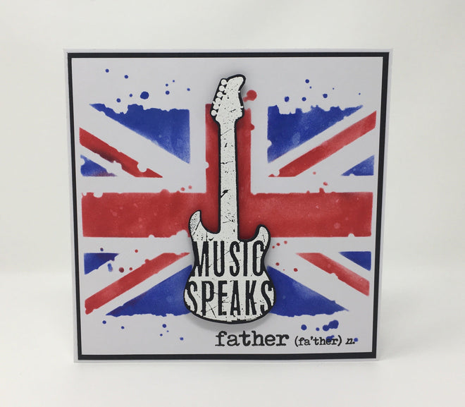 Visible Image Grungy Union Jack Stencil - 6 x 6