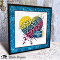 Visible Image Heart Ink Stencil - 6 x 6