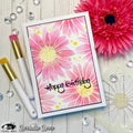 Visible Image Inky Daisy Stencil - 4 x 4