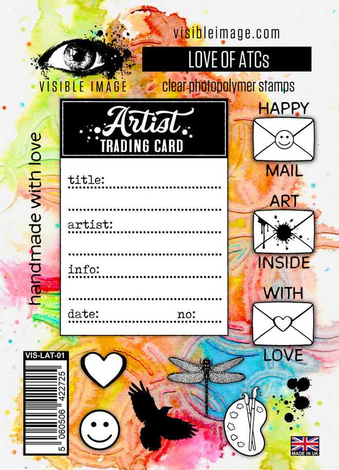 Visible Image Love of ATCs - A6 Stamp Set