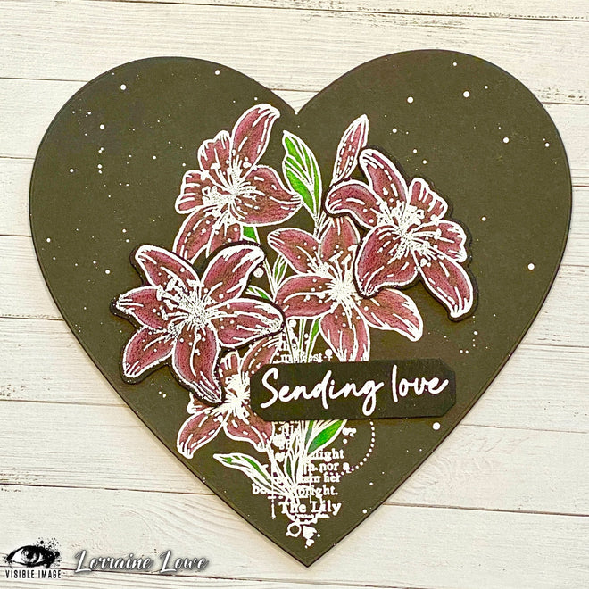 Visible Image Lilies With Love - A6 Stamp Set