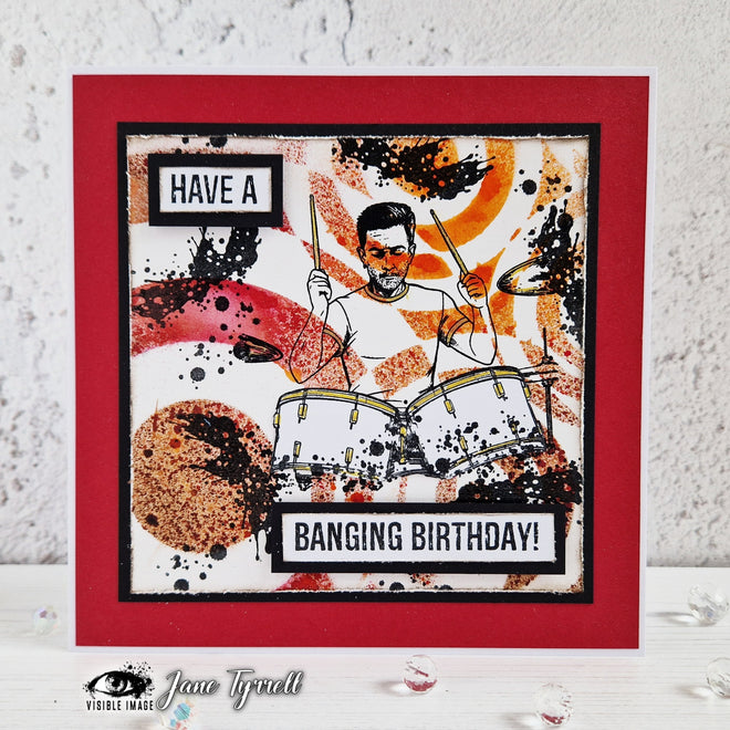 Visible Image Make Some Noise 4 in x 6 in Stamp Set