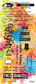 Visible Image Present Times 4in x 8in Stamp Set