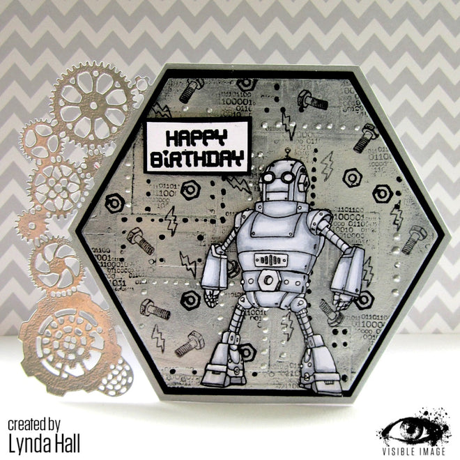 Visible Image Robot Data - A6 Stamp Set
