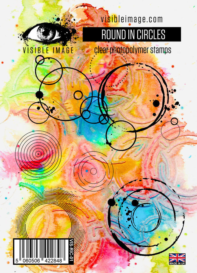 Visible Image Round In Circles - A6 Stamp Set