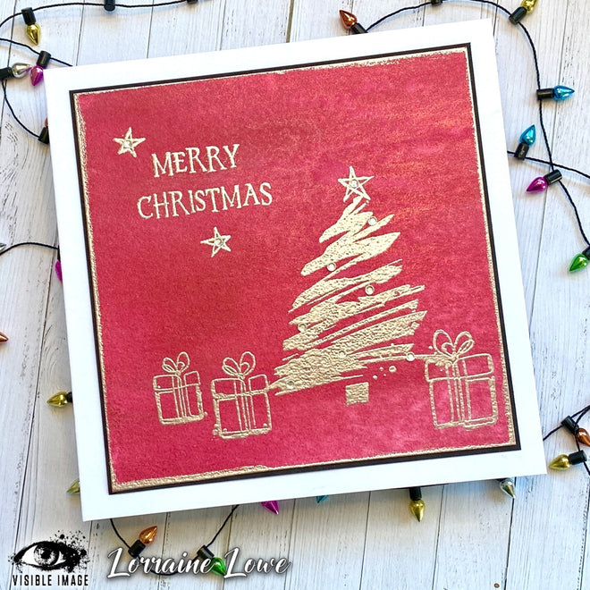 Visible Image Sketched Christmas Trees - A6 Stamp Set