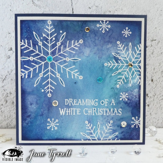 Visible Image Sketched Snowflakes - A6 Stamp Set