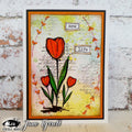 Visible Image Sketched Tulips - A6 Stamp Set