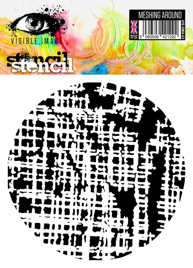 Visible Image Meshing Around Stencil - 6 x 6