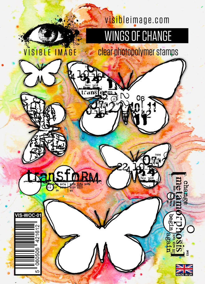 Visible Image Wings of Change - A6 Stamp Set
