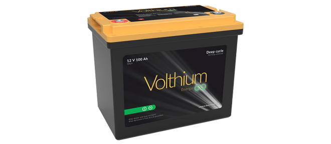 Volthium 12.8V 100Ah Bluetooth Lithium Battery - Group 24, IP66