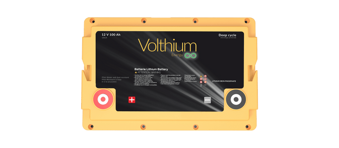 Volthium 12.8V 100Ah Bluetooth Lithium Battery - Group 24, IP66