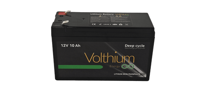 Volthium 12.8V 10Ah Lithium Battery - Ultra-Light LiFePO4