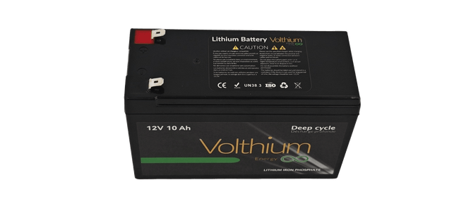 Volthium 12.8V 10Ah Lithium Battery - Ultra-Light LiFePO4