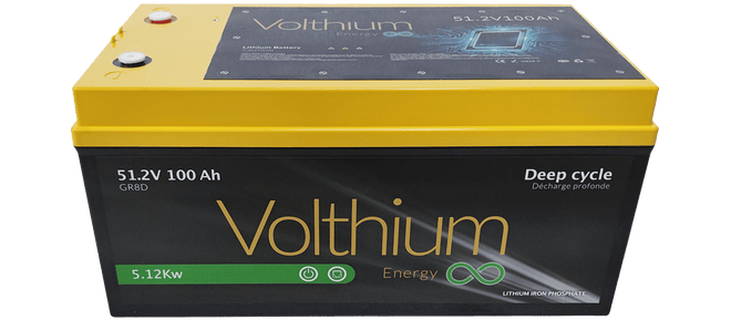 Volthium 51.2V 100Ah Lithium Battery - Group 8D, Dual RJ45