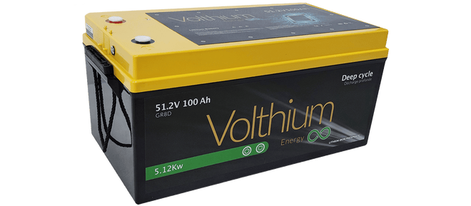 Volthium 51.2V 100Ah Lithium Battery - Group 8D, Dual RJ45
