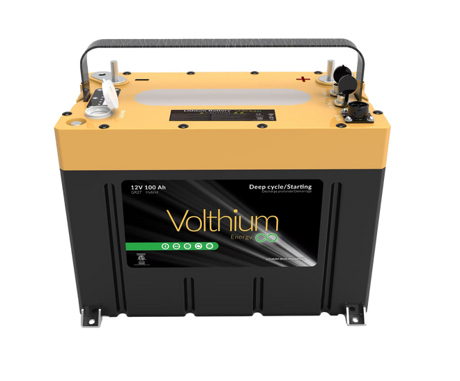 Volthium 12.8V 100Ah Pro 2 Lithium Battery - Group 27, SafeCharge
