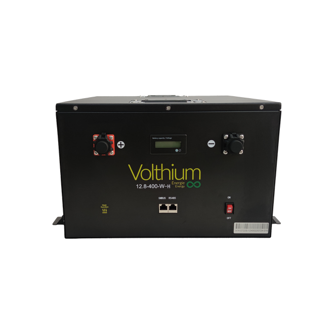 Volthium 12.8V 400Ah Wall-Mount Self-Heating Lithium Battery - LCD