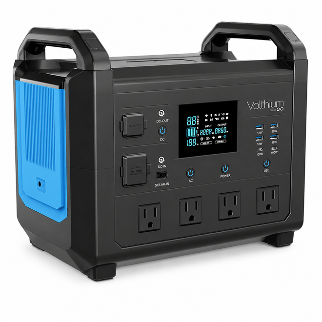 Volthium 1600W Portable Power Station - 1536Wh LiFePO4