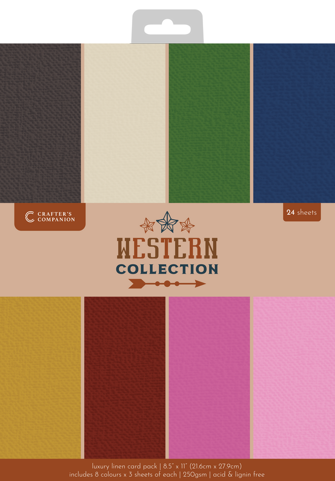 Western Collection Luxury Linen Card - 8.5”x11”