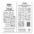 3Quarter Designs Fussy Cutting - Titles