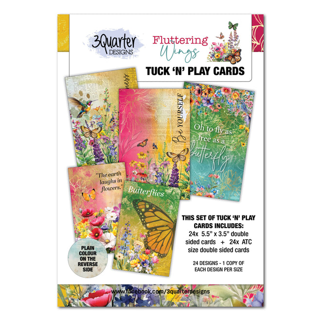 3Quarter Designs Fluttering Wings - Tuck N Play Cards