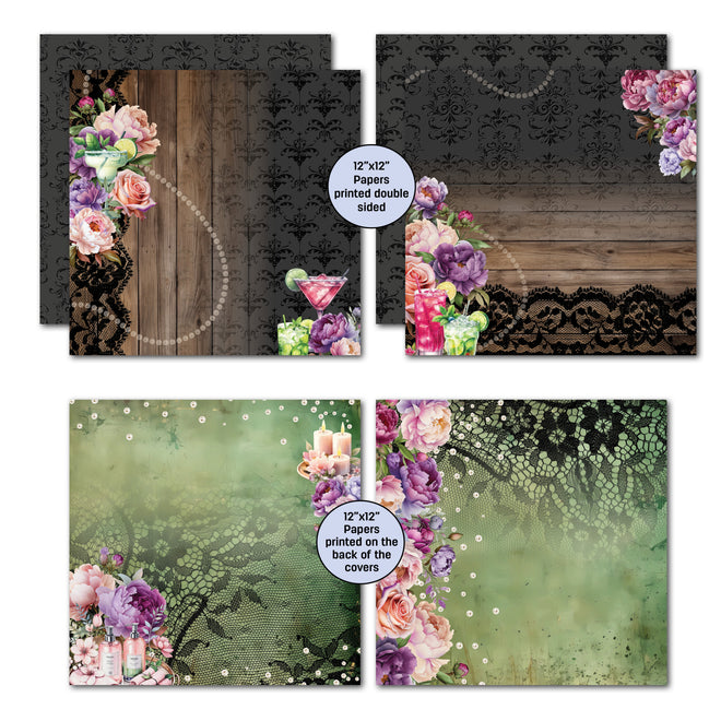 3Quarter Designs Girls Weekend 12x12 Design Paper & Diecuts Set