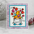 Woodware Clear Singles Love Gnome 4 in x 6 in Stamp