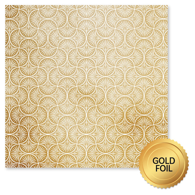 Wedding Joy Foil Gold A 12 x 12 Paper (6 pc Bulk Pack) 34512