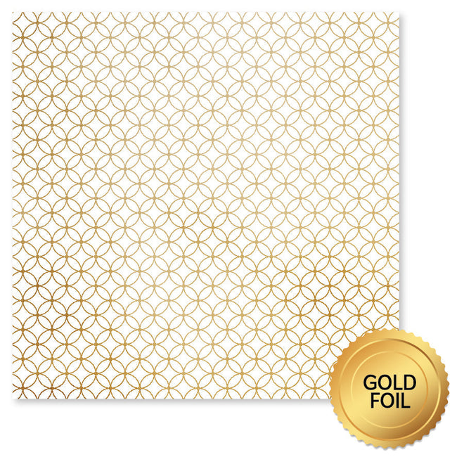 Wedding Joy Foil Gold 12x12 Paper Collection 34509