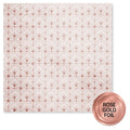 Wedding Joy Foil Rose Gold B 12 x 12 Paper (6 pc Bulk Pack) 34563