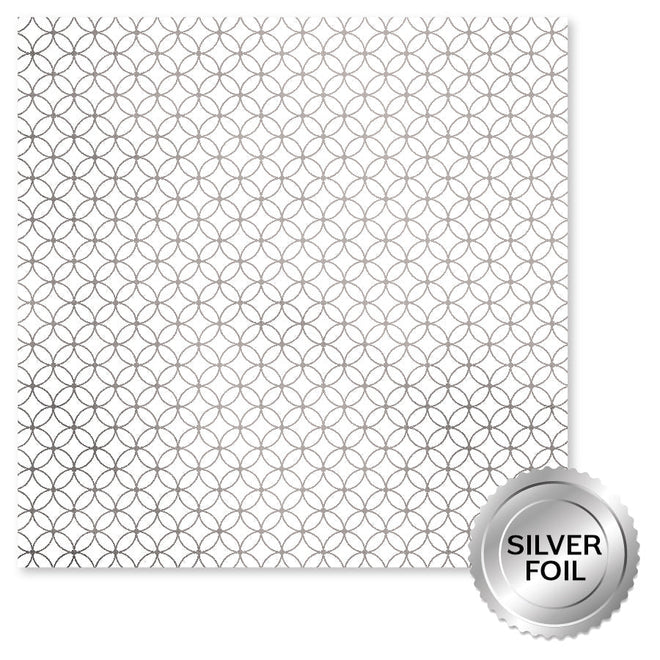 Wedding Joy Foil Silver 12x12 Paper Collection 34533