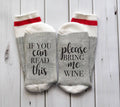 Please Bring Me Wine Socks